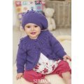 Babies Cardigan & Beret in Snuggly Dk 50g (1267) Babies Cardigan & Beret in Snuggly Dk 50g (1267)